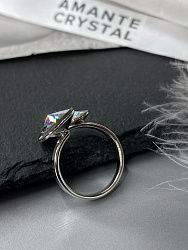 Кольцо LION silver night/crystal mix 3