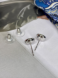 Пусеты KR 10mm denim 3