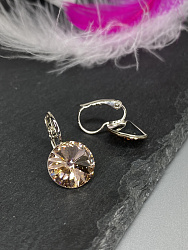 Серьги RIVOLI 12 с австрийскими кристаллами vintage rose 3
