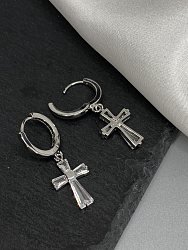 Серьги Bluc крестики 4