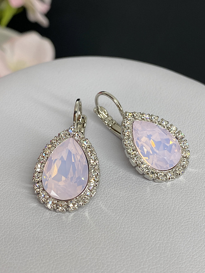Серьги BIANKA rose opal