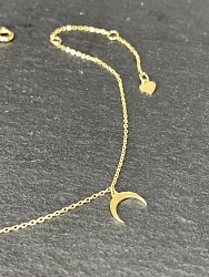 Браслет на ногу Ag Rossinka crystal Au 1