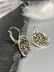 Серьги IREN black diamond 4