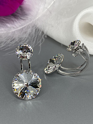 Серьги KR Roncato 14мм с австрийскими кристаллами crystal 4