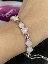 Браслет Matti стразы утяжка rose opal 3