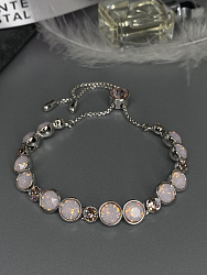 Браслет Matti стразы утяжка rose opal 2