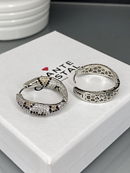 Cерьги DAZZ Celebrety 2,5cm reptiles 1