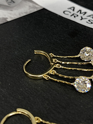 Серьги Spider гроздь Au 4