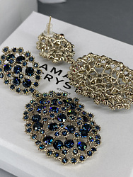 Серьги KR Gloria denim 2