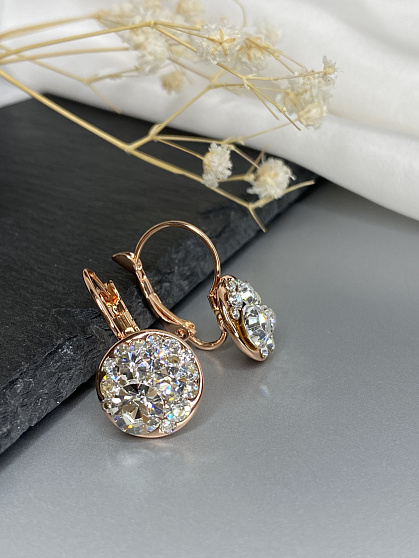 Серьги Rivolo crystal Au