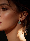 Серьги BluC rivoli 10mm black diamond