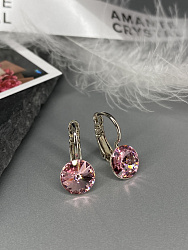 Серьги RIVOLI 8mm light rose 3