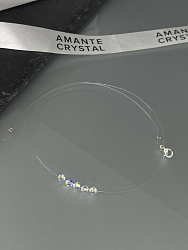 Колье-невидимка Amante crystal AB 3