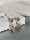 Серьги KR Assol 2в1 vintage rose