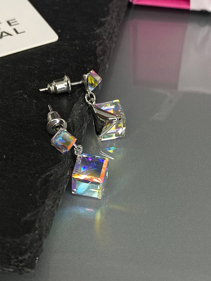 Серьги Kora 4/8mm AB