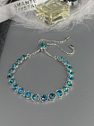 Браслет KR Matti стразы light turquoise