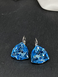 Серьги KR Dafna 18mm aquamarine 4