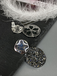 Серьги IREN 23 mm jet 3