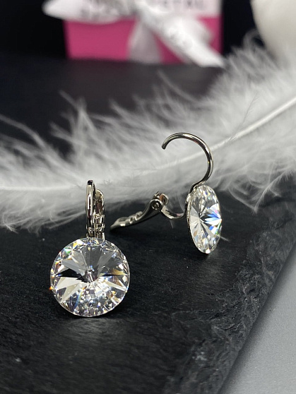 Серьги RIVOLI 10mm crystal