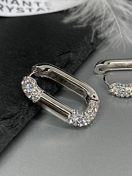 Серьги Lux кольца   3