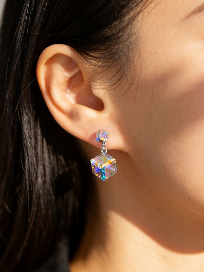 Серьги Kora 4/8mm AB