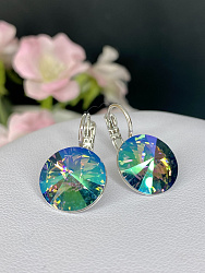 Серьги RIVOLI 14mm с австрийскими кристаллами paradise shine 1