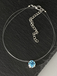 Подвеска Sara на леске aquamarine 1