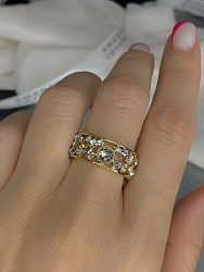 Кольцо Fashion crystal Au 1