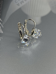 Серьги KORA 6mm crystal 3