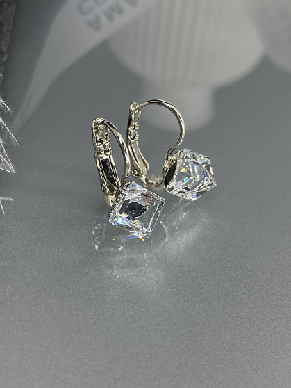 Серьги KORA 6mm crystal