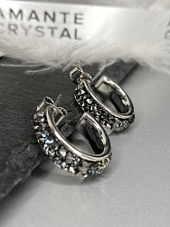 Серьги полукольца IREN jet hem 1